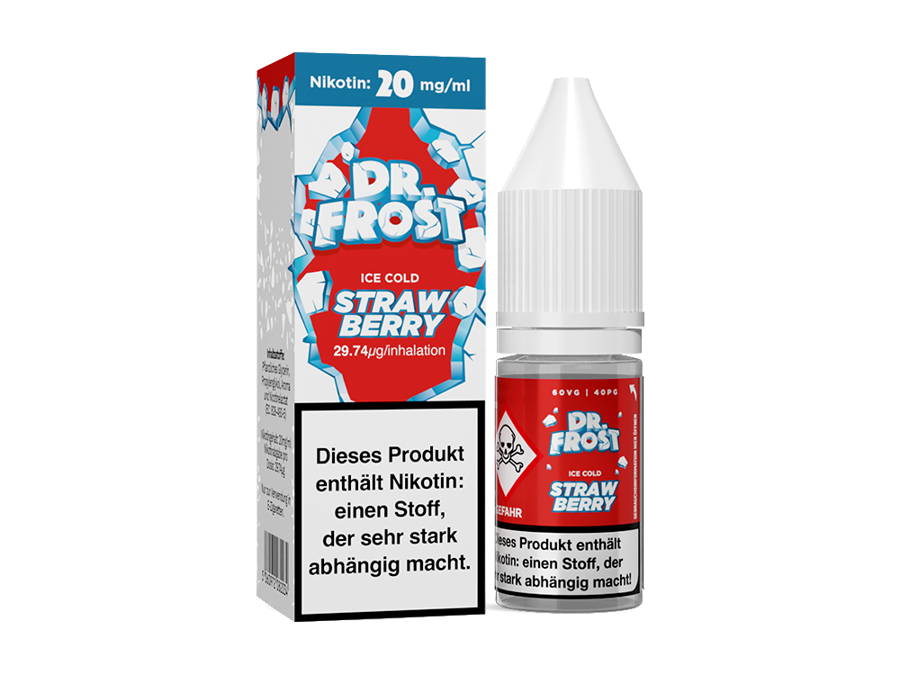 Dr. Frost Ice Cold Nikotinsalz-Liquid Strawberry 20 mg/ml
