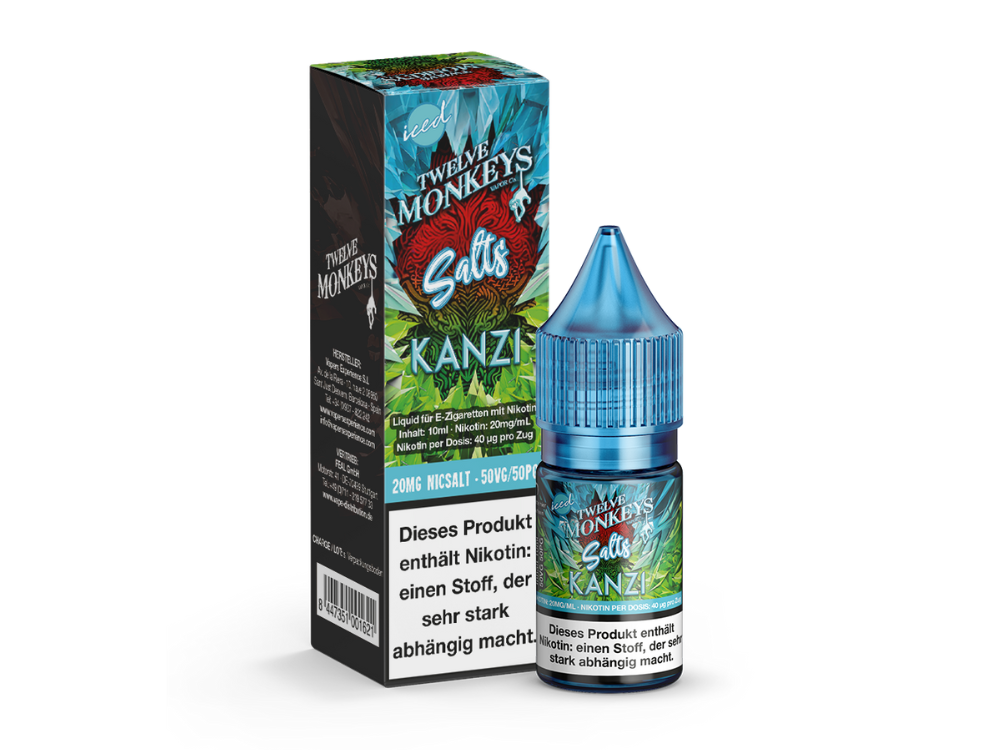 Twelve Monkeys Iced Nikotinsalz-Liquid Kanzi 20 mg/ml