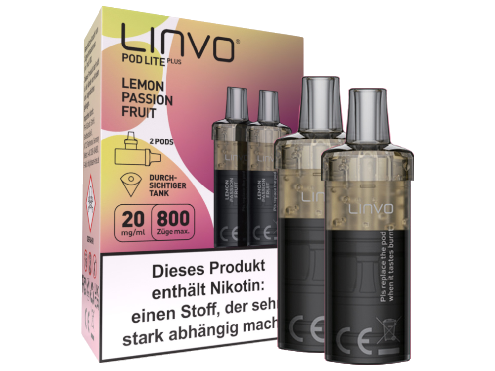 Linvo - Pod Lite Plus Cartridge 20 mg/ml (2 Stück pro Packung) - Prefilled
