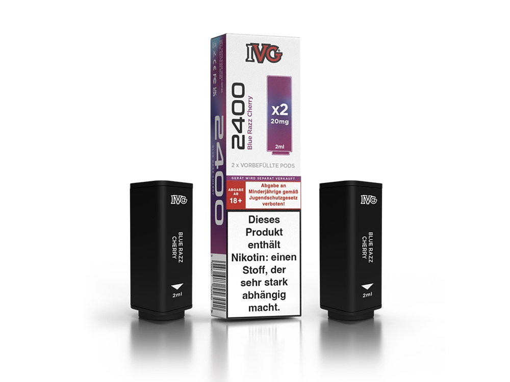 IVG 2400 Pod 20 mg/ml Prefilled Blue Razz Cherry