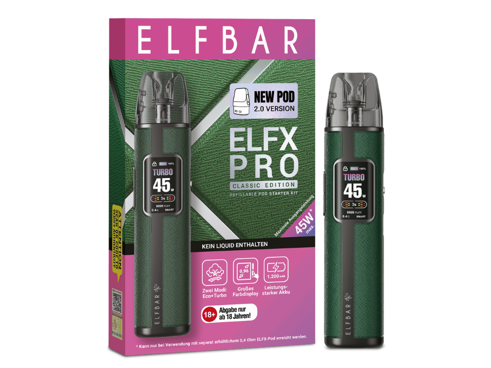 Elfbar Elfx Pro Classic Edition E-Zigaretten-Set Forest