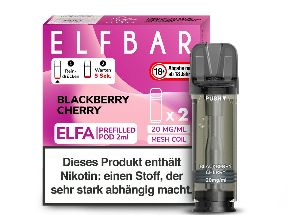 Elfbar Elfa Pod 20 mg/ml Prefilled Blackberry Cherry
