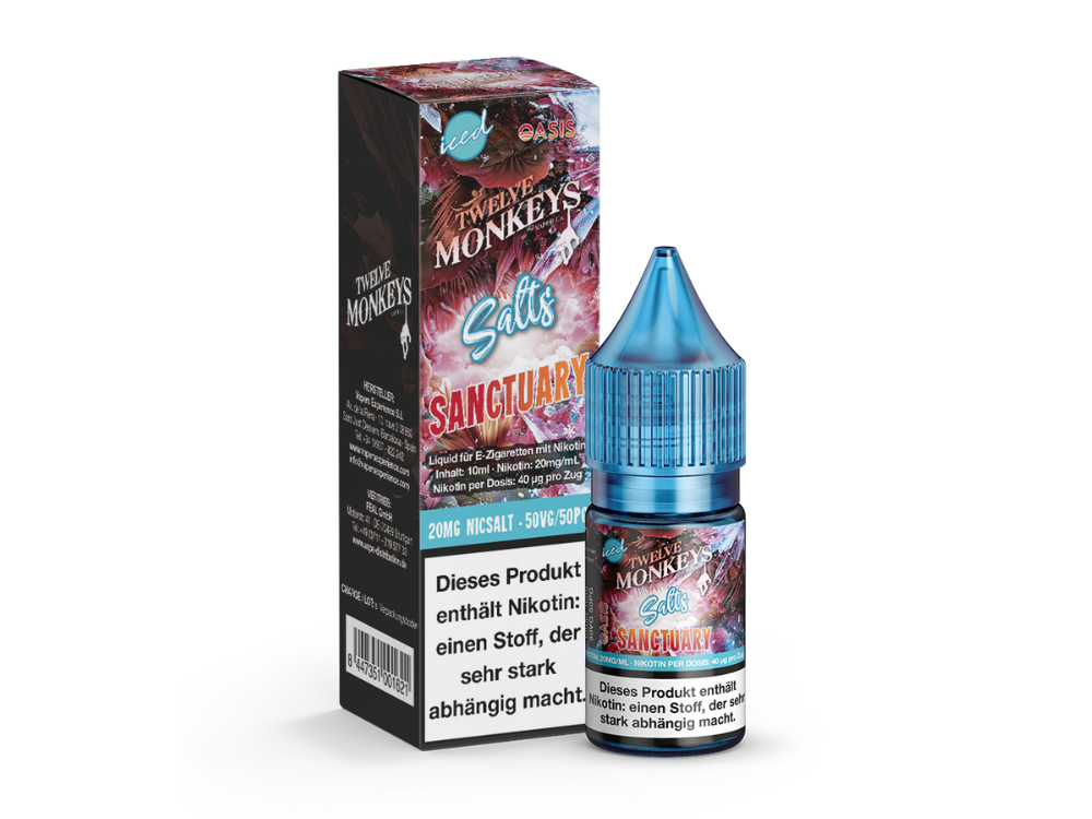 Twelve Monkeys Iced Nikotinsalz-Liquid Sanctuary 20 mg/ml