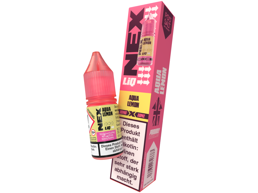 Pod Salt NexLiq Nikotinsalz-Liquid Aqua Lemon 10 mg/ml