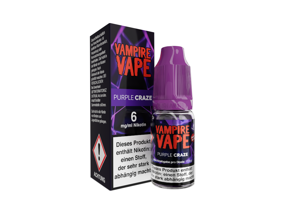 Vampire Vape Purple Craze E-Liquid 0 mg/ml